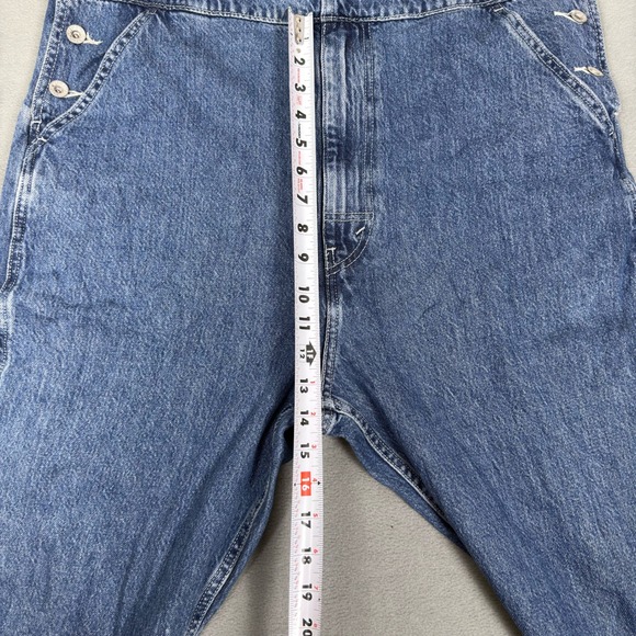 Levi's Red Tab Mens Denim Overalls Size L Medium Wash Straight Leg 79107-0027 - Picture 13 of 13